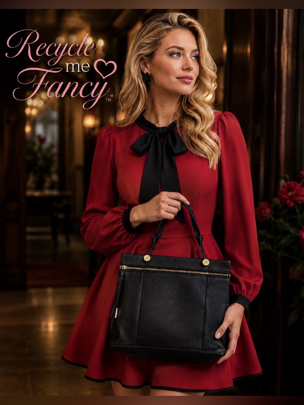 Foley & Corinna Black Leather Dione purse Classic Bag